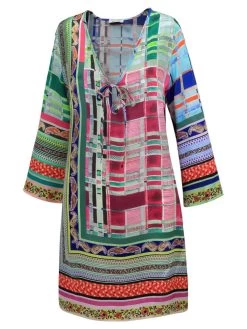 100% Seide Tunika FUCHSIA TÜRKIS Von Eva B. Bitzer -Modische Unterwäsche tunika fuchsia tuerkis 11313277 bitzer 1