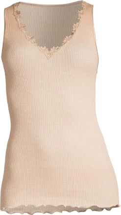 Merinowolle-Seide Unterhemd Gerippt Von Oscalito -Modische Unterwäsche unterhemd camisole macrame spitze haut 6739 oscalito 3