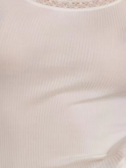 Merinowolle-Seide UNTERHEMD Gerippt Mit Spitze Von Artimaglia 17 Merinowolle-Seide UNTERHEMD Gerippt Mit Spitze Von Artimaglia -Modische Unterwäsche unterhemd wolle seide 30202 sl weiss artimaglia 1 1
