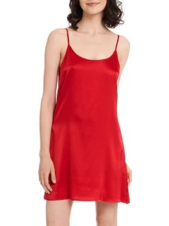 Seidenunterkleid Stretchseide SEDUZIONE DI SETA Von Gattina -Modische Unterwäsche unterkleid seide scarlett leuchtend rot 381400 seduzione di seta gattina 1