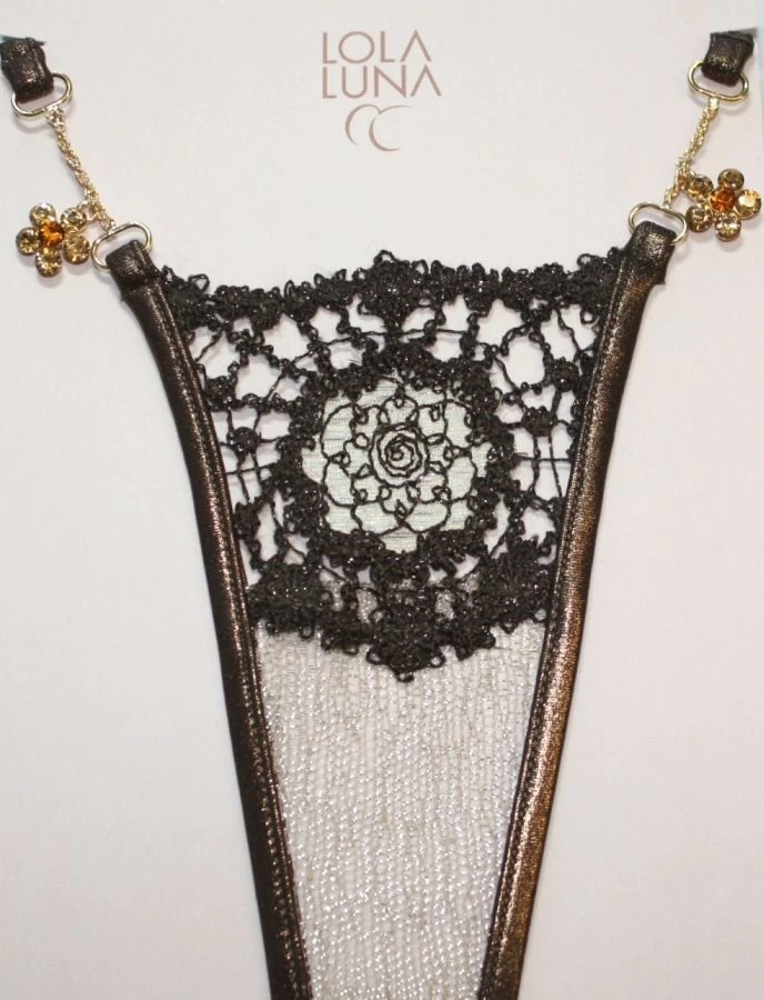 Lola Luna String VARNA Gold-schoko 7 Lola Luna String VARNA Gold-schoko – Bild 5