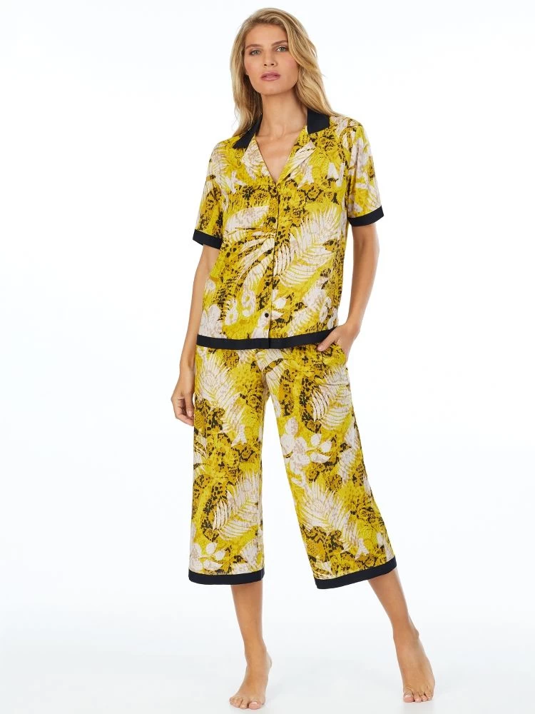 Viscose Schlafanzug ROOFTOP READY Gelb-beige Von DKNY Sleepwear 4 Viscose Schlafanzug ROOFTOP READY Gelb-beige Von DKNY Sleepwear – Bild 2