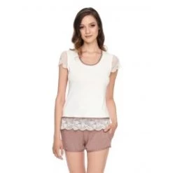 Viscose Sommerpyjama HEDDA Mit Spitze Von Gattina