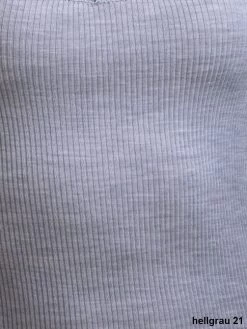 Merinowolle-Seide TRÄGER-TOP Mit Spitze Von Artimaglia -Modische Unterwäsche wolle seide ripp grigio 21 artimaglia madiva 2 2 1 1