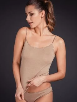 Merinowolle-Seide TRÄGER TOP Von Artimaglia -Modische Unterwäsche wolle seide top 70701 haut artimaglia 1