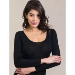 Merinowolle-Seide LANGARM SHIRT Von Artimaglia