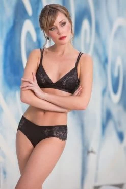 Seta Superior Seide Triangel-BH SPECIALE Von Cotton Club -Modische Unterwäsche z speciale eccelsa nero cotton club seta cotton club seta cotton club